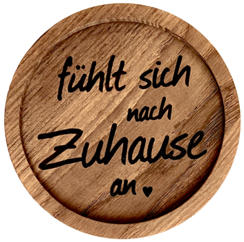 kleinerer Untersetzer "Zuhause"